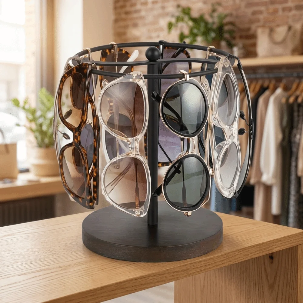 Space Saving Glasses Stand Multi-functional Detachable Eyeglass Organizer Minimalist Durable Eyewear Storage Holder