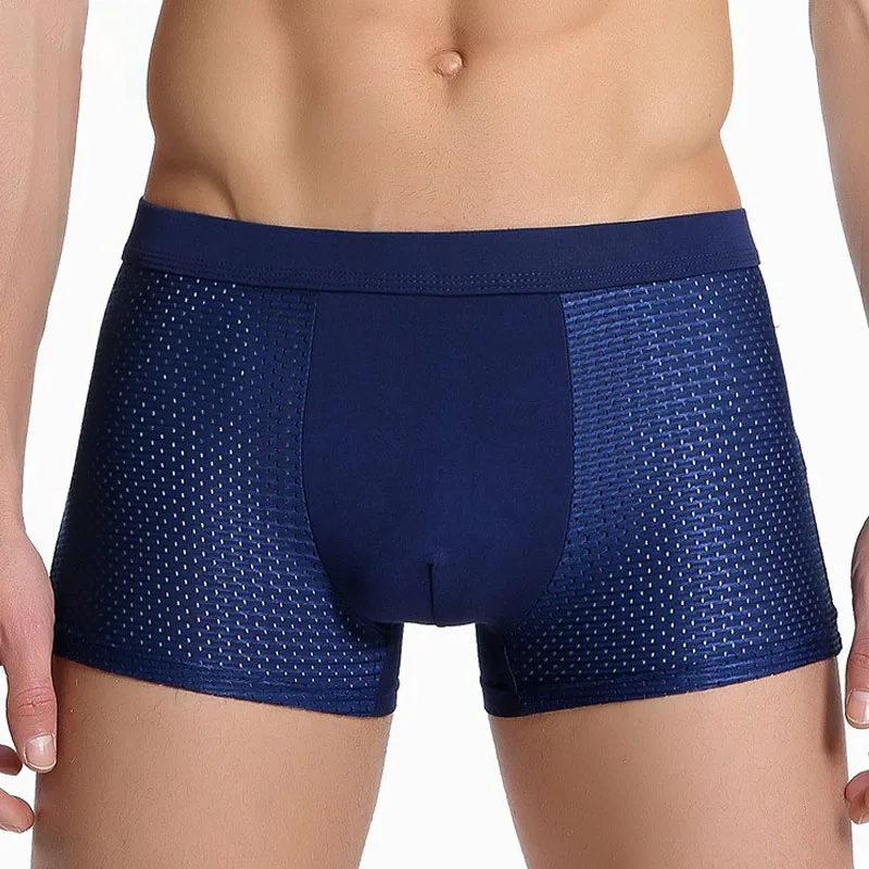 6 pz/lotto 8XL Mesh Mens Underwear Boxer uomo Boxer intimo uomo Boxer per uomo intimo Boxer uomo Boxer uomo mutandine