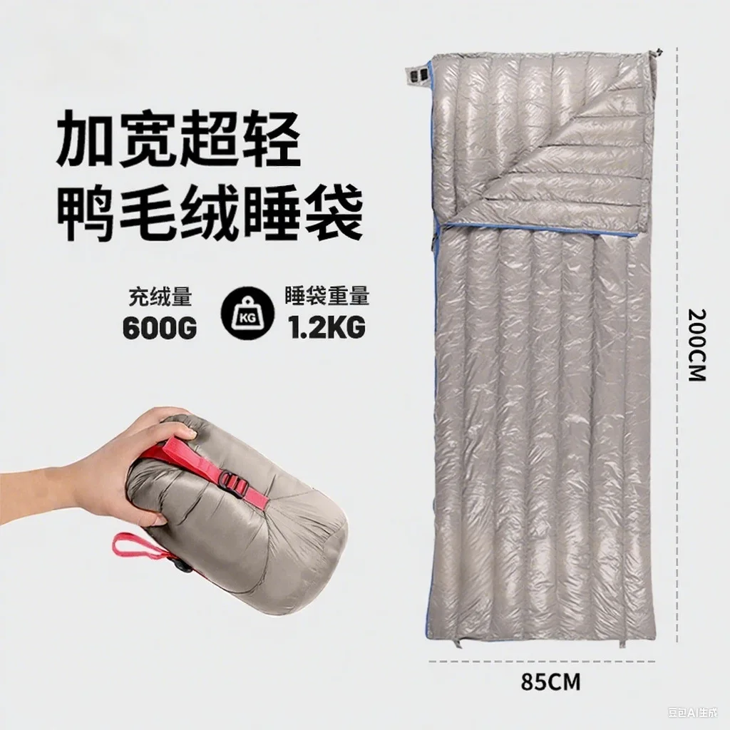 feather-down-sleeping-bag-lightweight-goose-down-adult-outdoor-camping-travel-portable-floor-covering-car-lunch-break-quilt