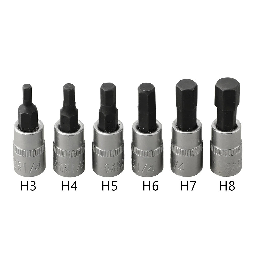 1/4 Inch Drive Hex Bit Socket 38mm 6.35mm / 1/4\