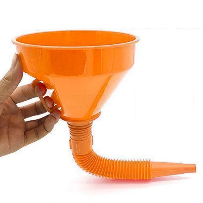 2-In-1 Refueling Funnel with Strainer Can Spout for Oil Water Fuel Petrol Diesel Gasoline for Auto Car Motorcycle Bike Truck ATV