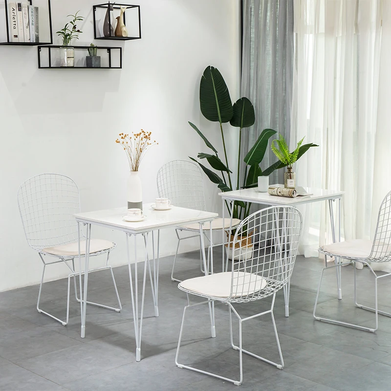 

Kawaii Kitchen Dining Table Unique Waterproof White Living Room Tables Restaurant Modern 4 Chairs Mesas De Comedor Furniture