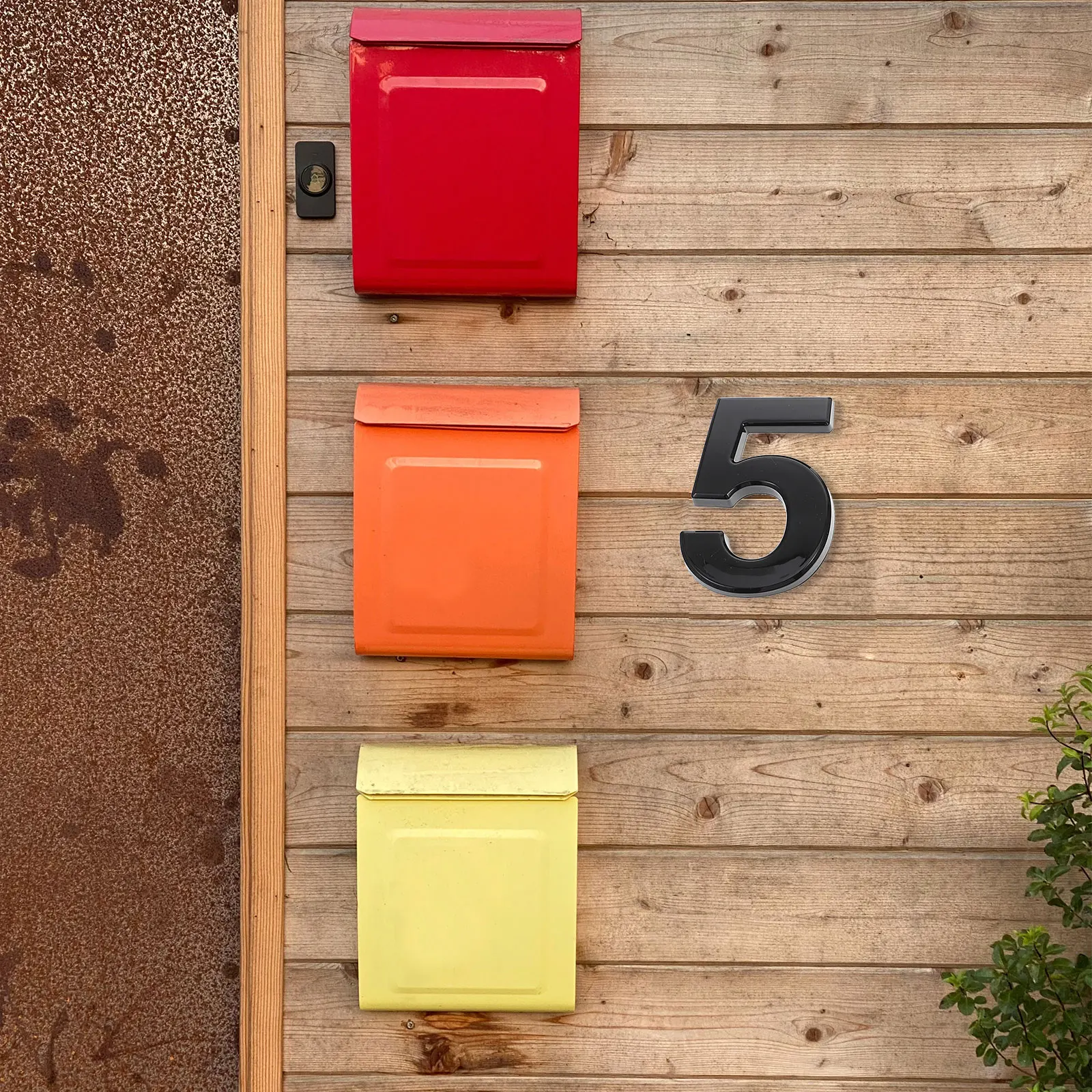 

10 Pcs Number Digital Sign Abs Mailbox Numbers Sticker Adhesive for outside