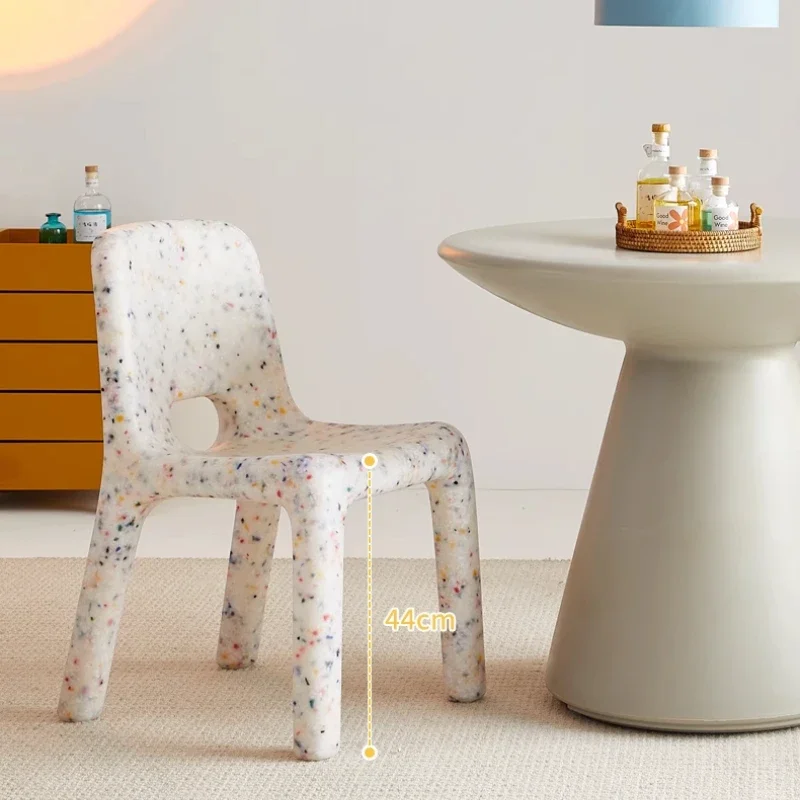 

Living Room Chairs Nordic Home Plastic Dining Chair Adult Backrest Chair Outdoor Negotiation Chair Simple Stool for Coffee Shop
