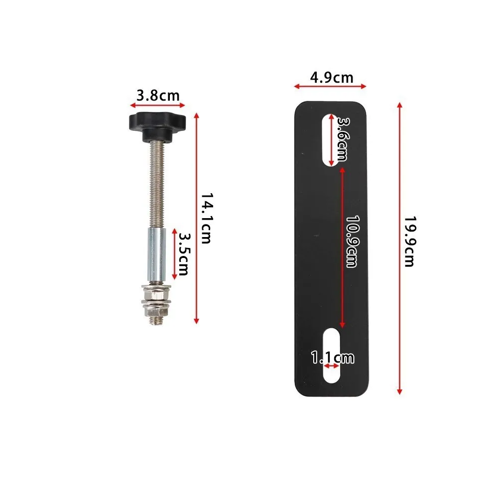 Universal Track Mounting Pins Base Plates Kits For Traction Boards Fit For All Recovery Tracks with 4.72