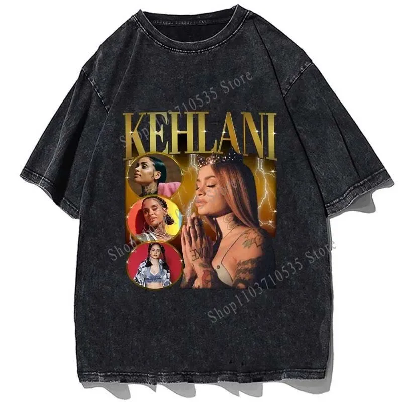 Rapper Kehlani Graphic T-shirt High Quality Cotton Tshirt Men Loose Short Sleeves T Shirt Male Oversize Streetwear Tees Tops