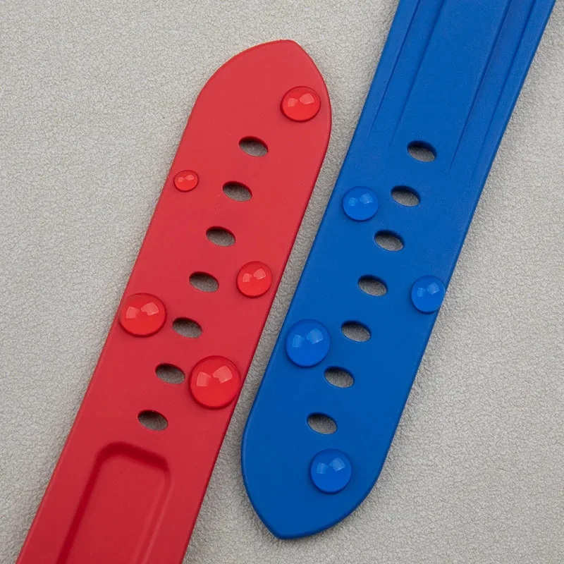 Universal Accessories 22mm 24mm 26mm Quality rubber Rubber Watch Band Watchband For Panerai Strap PAM441/111/312 Wristband