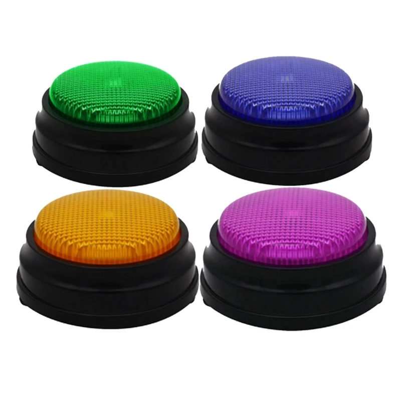 Colorful Dog Training Answer Buzzer 30 Seconds Record Command Buttons Recordable Dog Buttons Talking M76D