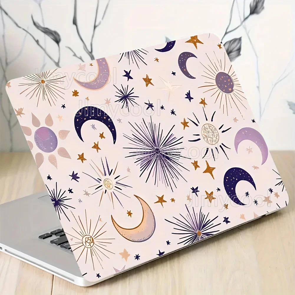 

2 Pieces of Vinyl Laptop Stickers Scratch Resistant Protective Cover DIY Art Light Beige Decal Sticker