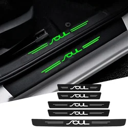 Car Door Threshold Anti Scratch Tape Stickers Luminous Decals for KIA Soul Logo KX3 Sportage Sorento Ceed Optima Stinger Stonic