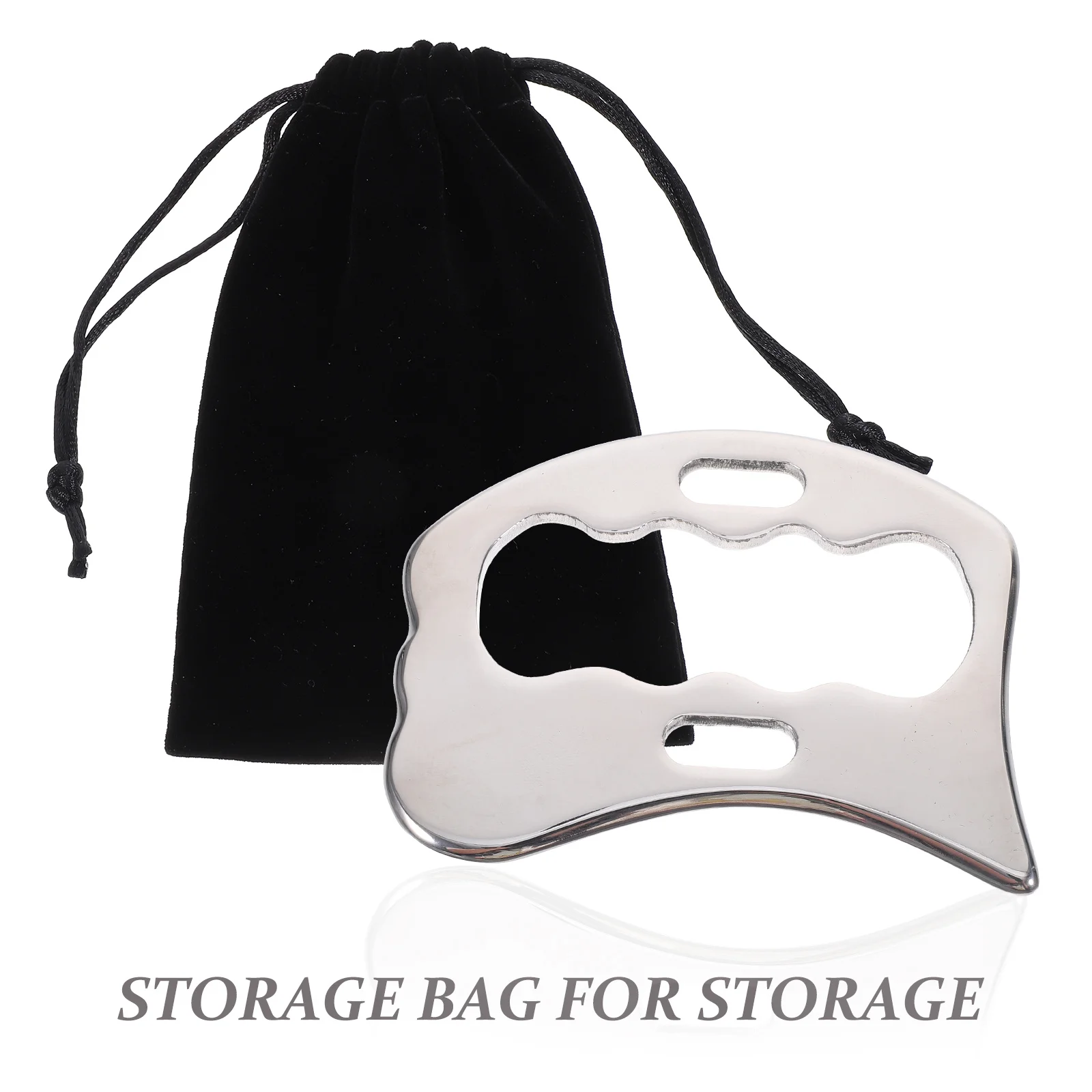 

Доска Гуаша из нержавеющей стали, скребок для тела, массажный инструмент для облегчения мышц, портативный массажер для лица, шеи, скребковая пластина для