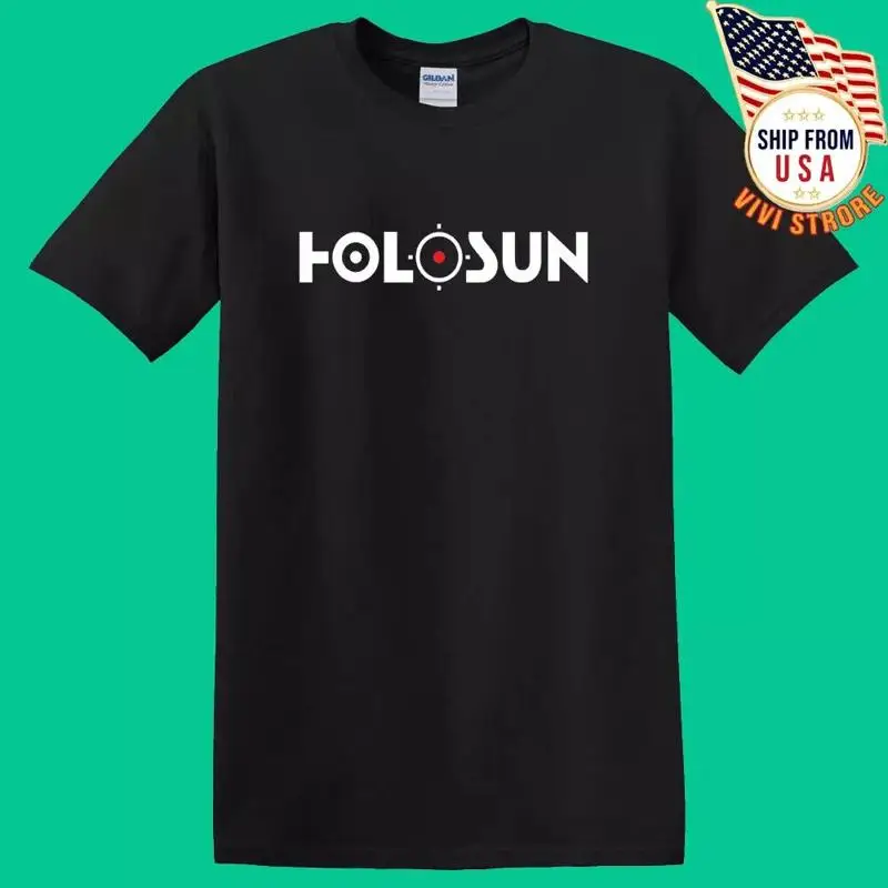 Holosun Optics Laser Red Dot pistolas hombres negro tamaño S 5Xl camiseta