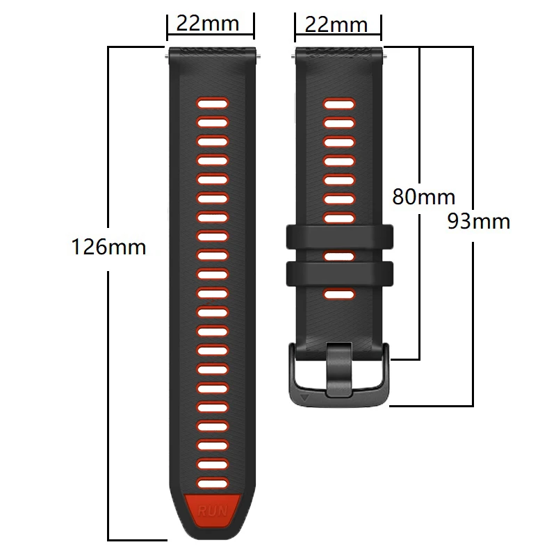 22mm Soft Silicone Strap For HONOR Watch GS 3/GS Pro Wristband For Honor Watch 4 Pro/MagicWatch 2 46mm Bracelet Smartwatch Band