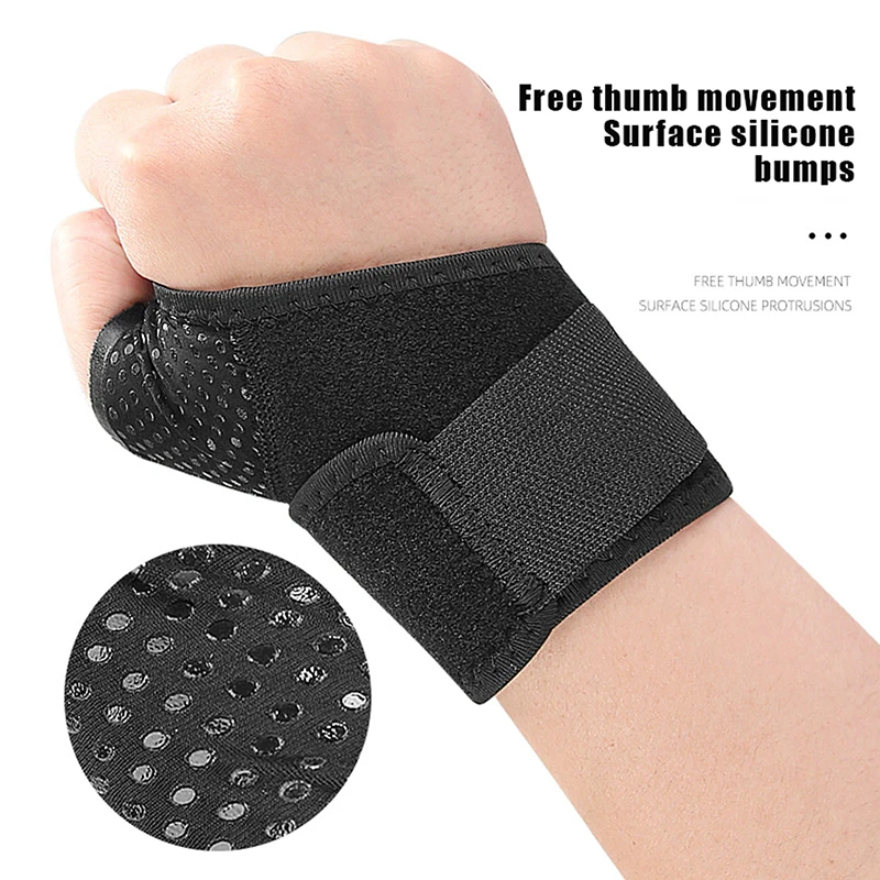 Unisex Wrist Guard Band Brace Support Carpal Tunnel Sprains Strain Gym Strap Sports Pain Relief Wrap Bandage Protective Gear