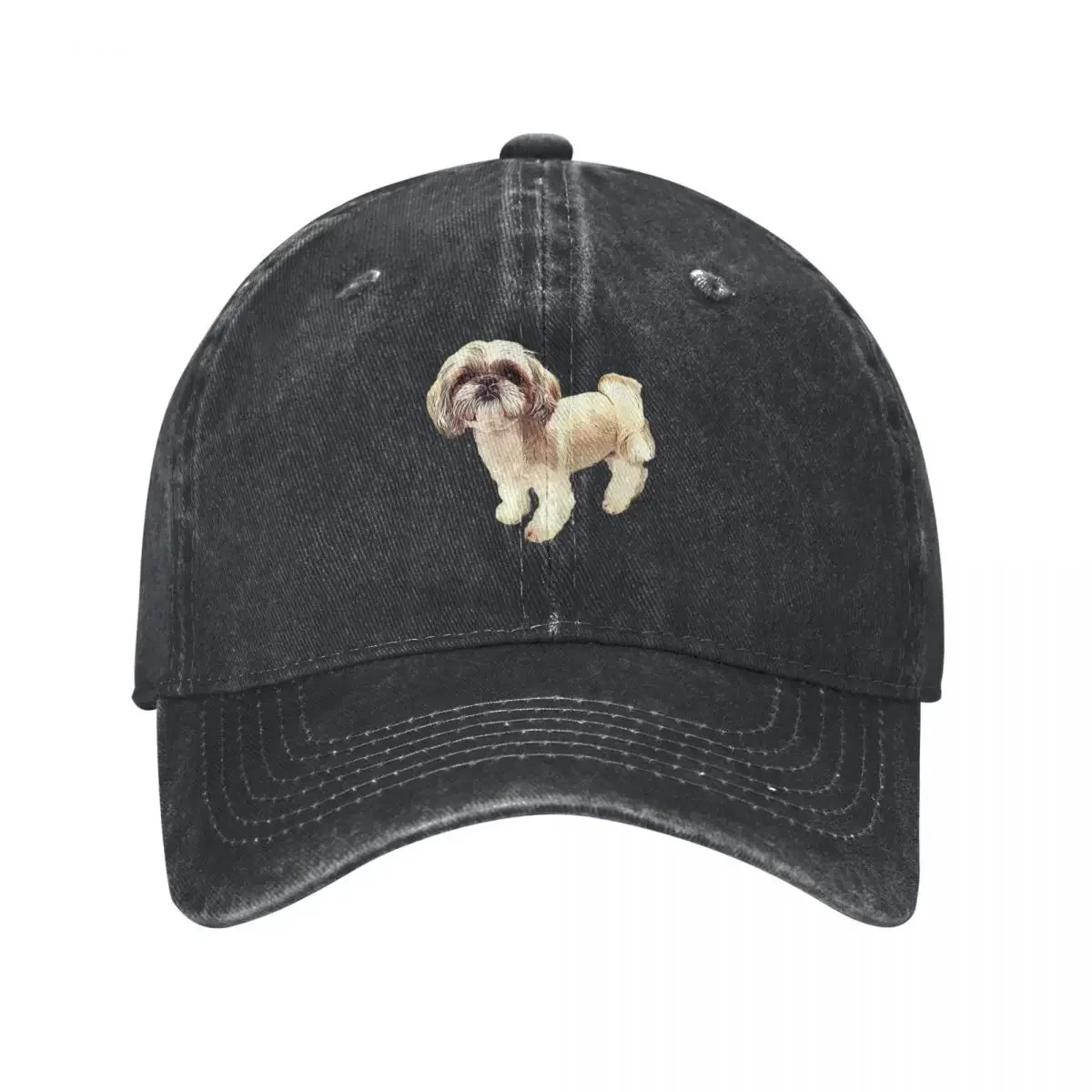 

Shih Tzu Cute Puppy Dog Gift Baseball Cap Bobble Hat Beach Outing Hood Golf Women's Hats Men's