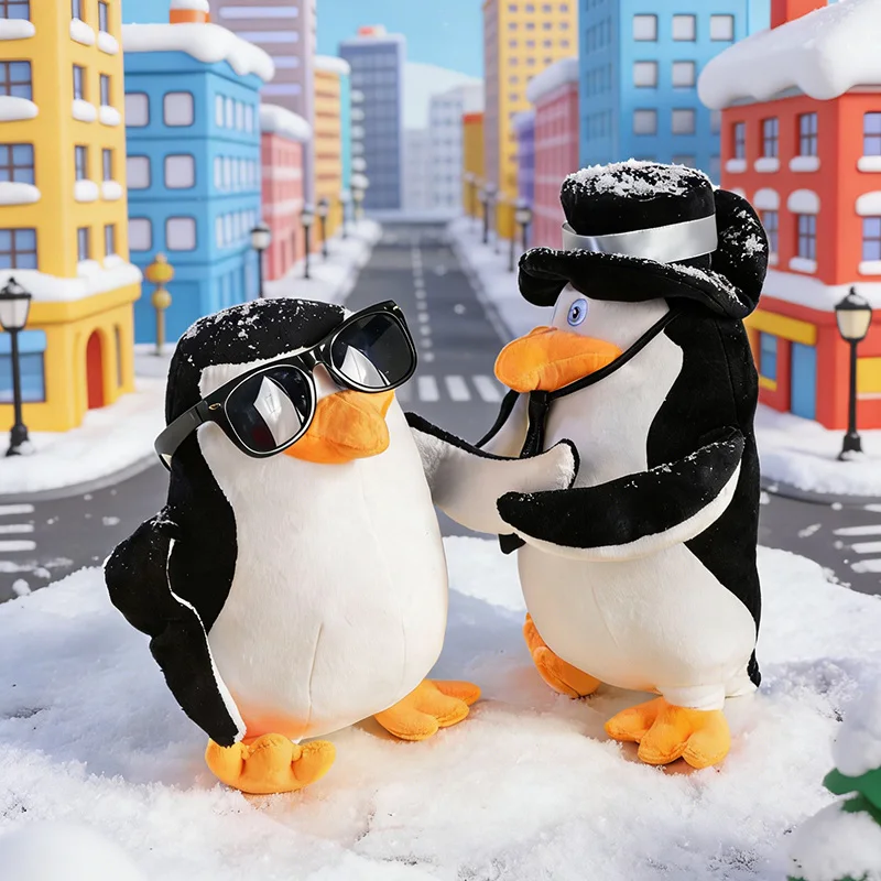 

Film Kawaii Anime Plush The Penguins of Madagascar Skipper Doll Private Maurice Kowalski Mort Rico Toy Soft Gift Kids Friends
