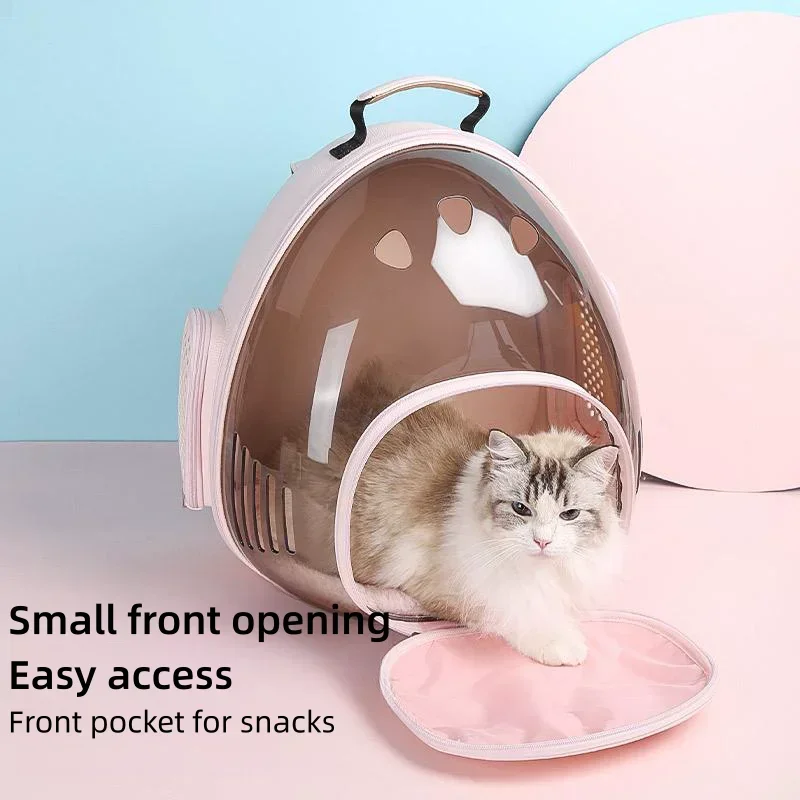 Cat Bag Outdoor Portable Pet Capsule Double Shoulder Large Capacity Dog Cat Backpack Cat Pet Bag Supplies Cute Cat Litter