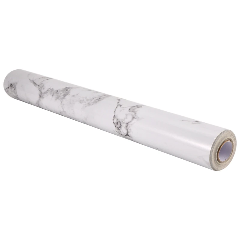 40Cmx10m Self-Adhesive Wallpaper Bathroom Kitchen Cabinet Countertop Contact Paper PET Waterproof Wall Stickers