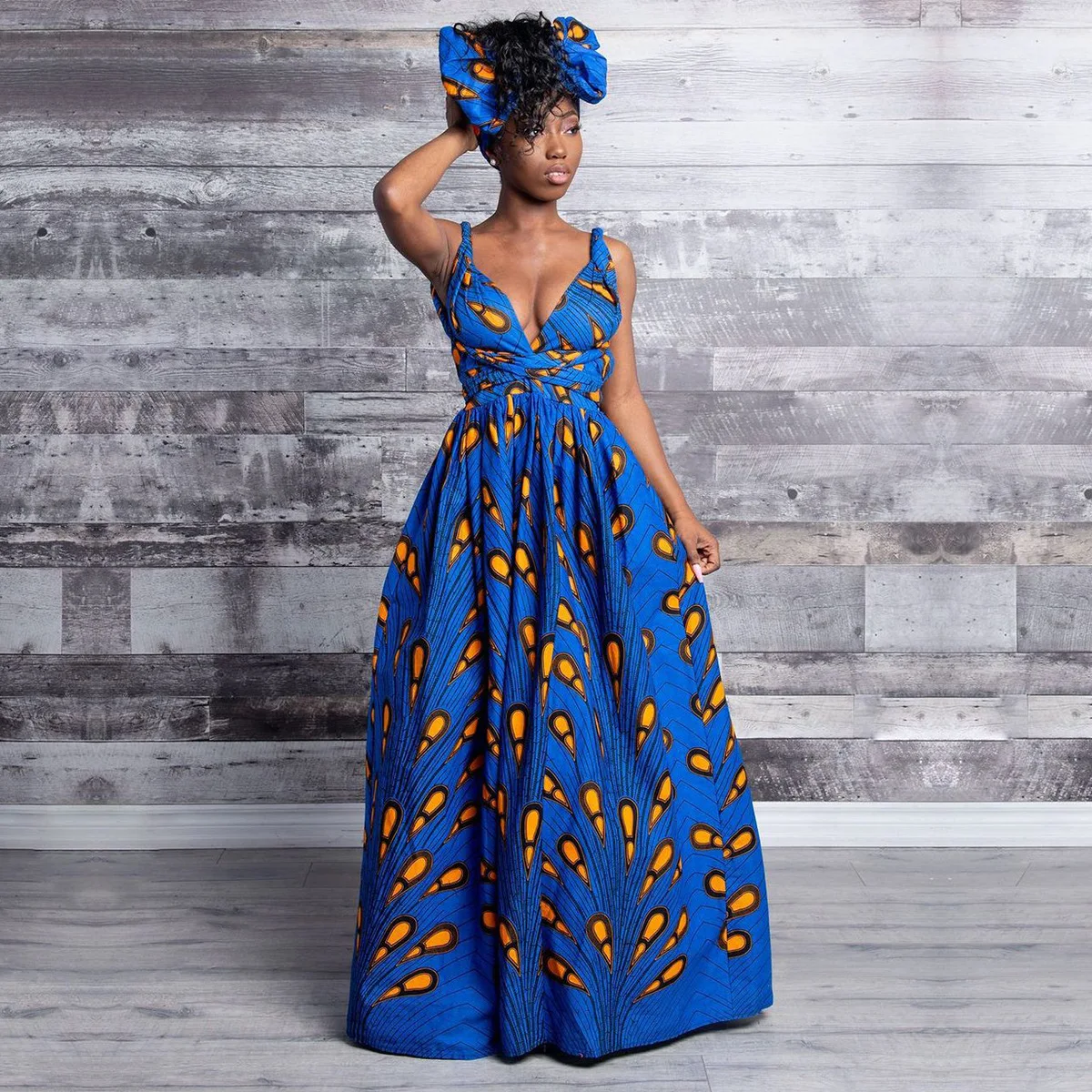 African Dresses for Women Print Clothing Formal Dresses Party Wear Sexy Ladies Clothes Vetement Femme New Fashion Summer Outfit