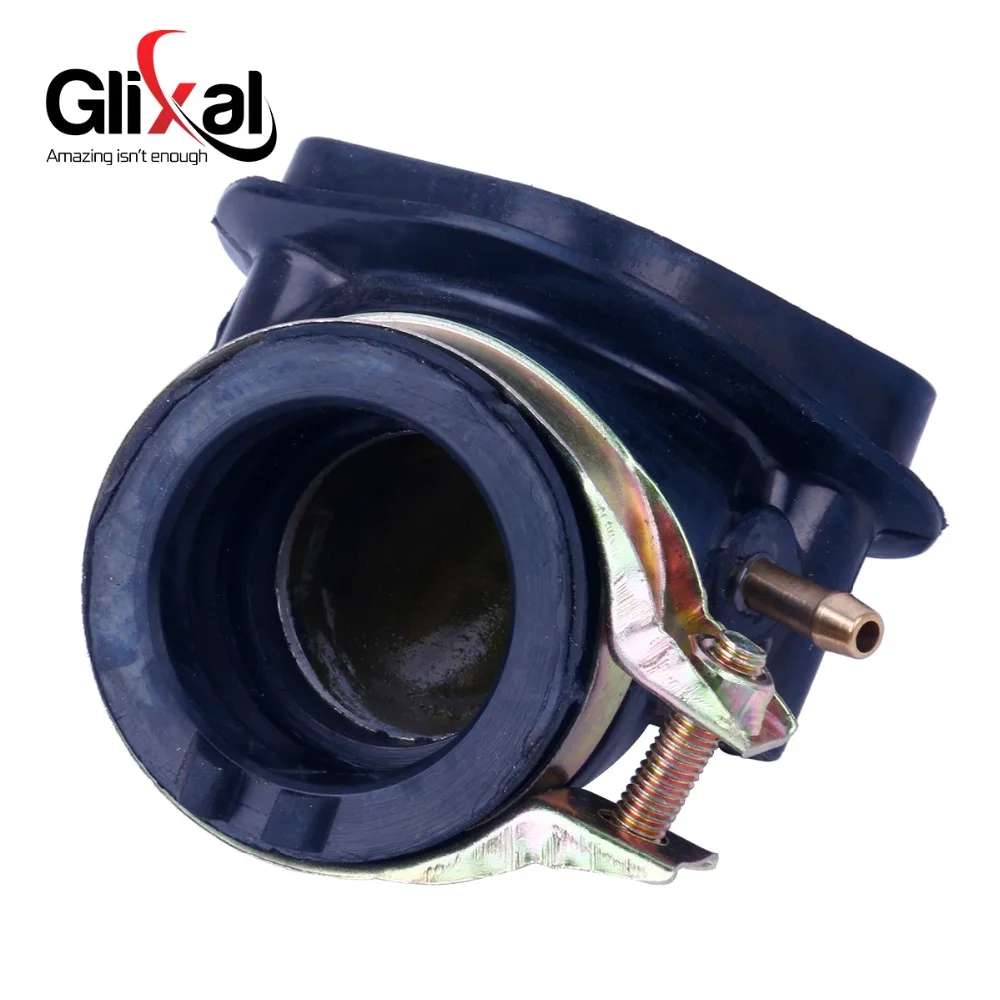 Glixal Carburetor Intake Manifold 125cc 150cc GY6 152QMI 157QMJ JCL VENTO ZNEN JONWAY TAOTAO Moped ATV Go-Kart (1 Vacuum Port)