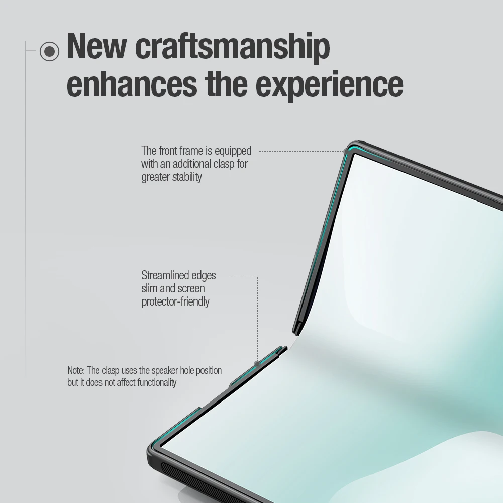 Für Samsung Galaxy Z Fold 8 Ultra Hülle NILLKIN Passgenaue Hülle Magnetische Super Frosted Shield Matte PC-Abdeckung mit Stiftschlitz – Detail 12
