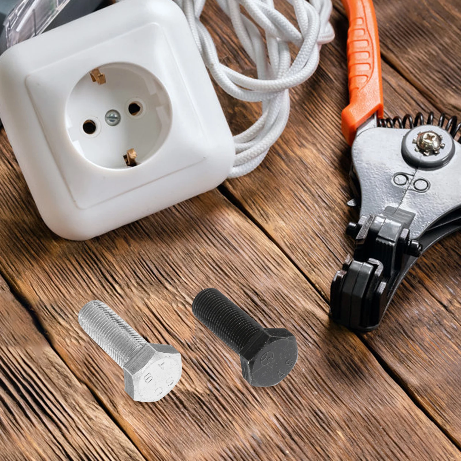 2 Pcs Outdoor Fake Screw Storage Box Camping Accessories Key Hider outside Container Bolt Hidden Compartment Metal Secret