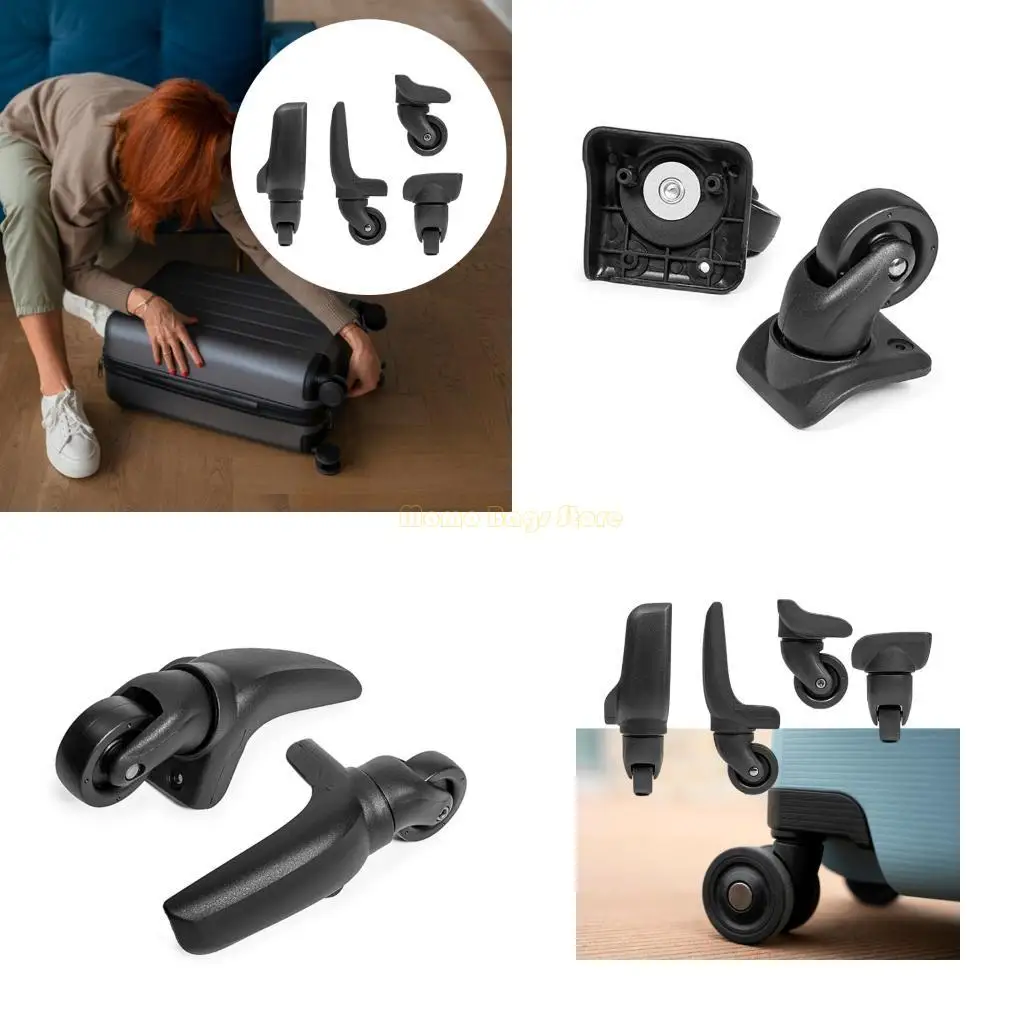 

X90D 4Pieces Luggage Suitcase Spinner Replacement For Easy Travel