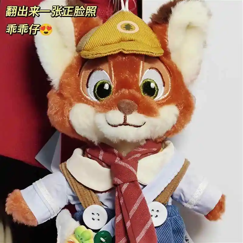 Nieuwe originele Disney Nick Wilde Kleine vos Pluche Pop Hanger kawaii Sleutel gesp Pluche Pop Verzenden kleding hoeden bril banden cadeau