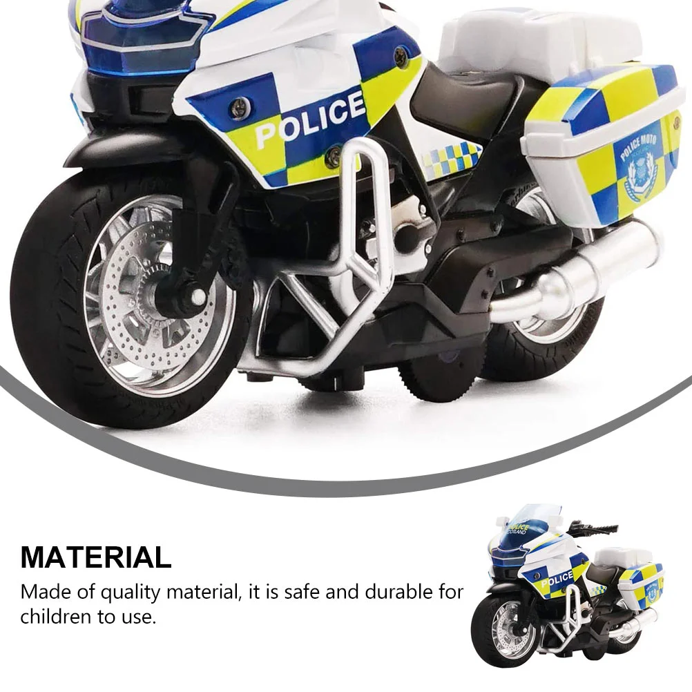 Motorcycle Men's Racing Kids Preschool Car Toys The Is Equipped with Three Ag3 Type Button Batteries Friction Powered