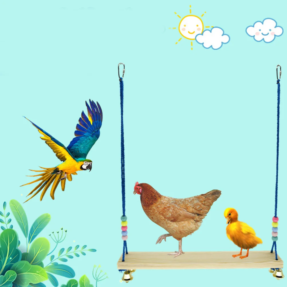 

Parrot Swing Suspension Bridge Large Platform Bird Play Stand Hanging Perch