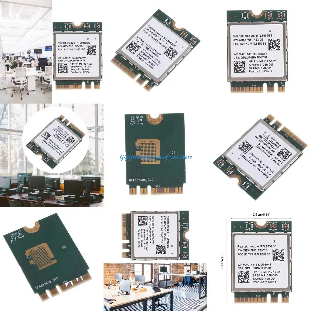 

H9EB WiFi6 Wireless Card RTL8852AE WIFI6 Wireless Card Only Support WIN10 & Above