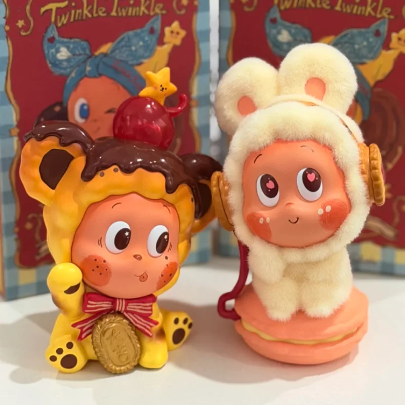 Pop mart estrela pessoas delicioso momento série caixa cega estatuetas de mesa brinquedos da moda ornamentos coleção brinquedo presente surpresa