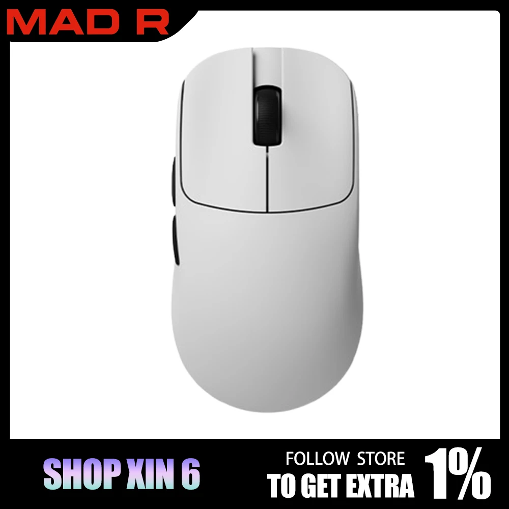 VXE MAD R MAJOR 500mA Wireless Mouse Dual Mode 8k Return Paw3950 Gaming Esports Mouse Ergonomics Mice Pc Accessories Gamer Gifts