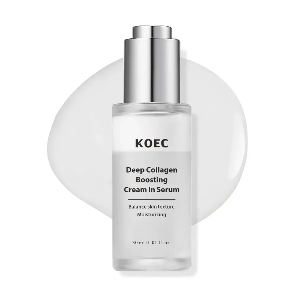 30ml KOEC Deep Collagen Boosting Cream In Serum Moisturizing Lifting Firming Anti-Wrinkle Improve Skin Texture Hyaluronic Acid