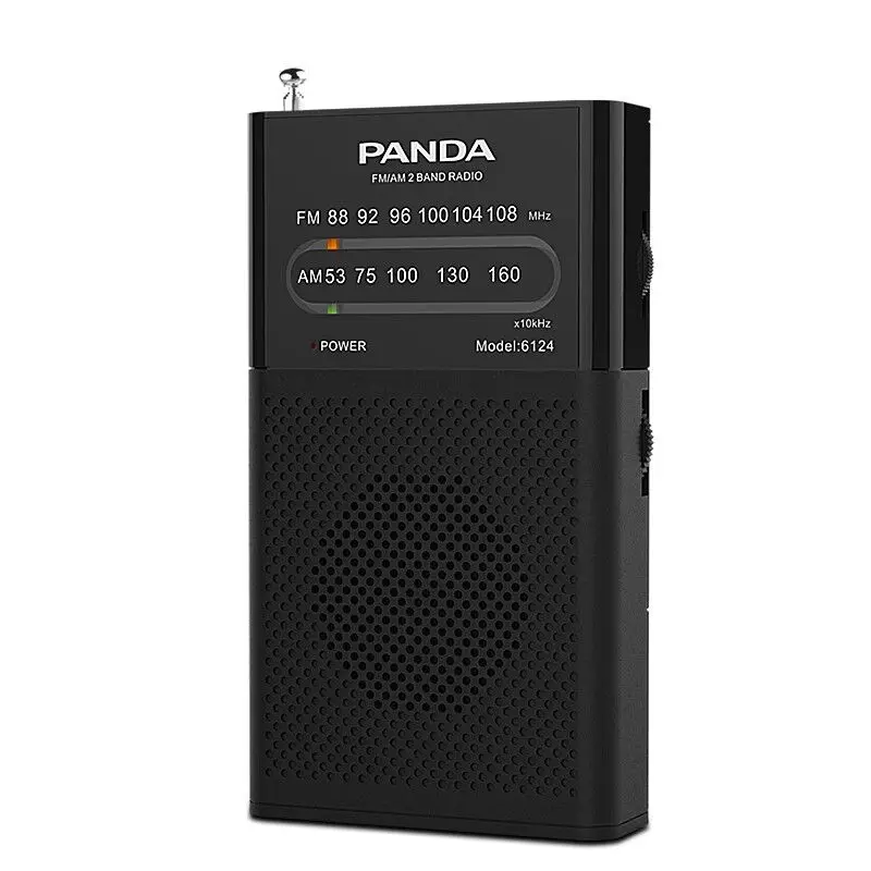 new Panda 6124 FM AM two-band mini portable radio Mini radio old man pocket semiconductor mini micro FM radio