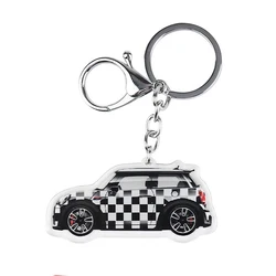 Car Key Chain For Mini Cooper Creative Keychain F55 F56 R56 R60 Universal Auto Metal Bag Charms Key Ring Part Accessories