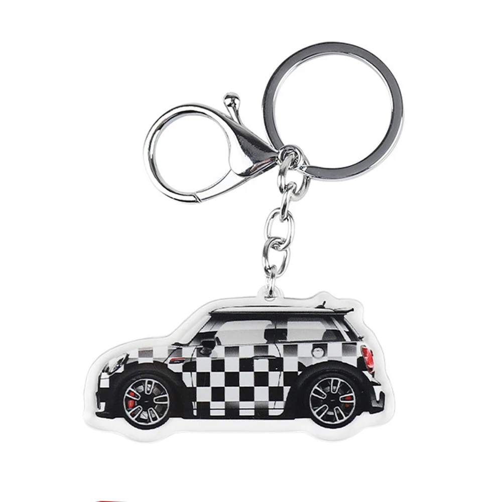 Car Key Chain For Mini Cooper Creative Keychain F55 F56 R56 R60 Universal Auto Metal Bag Charms Key Ring Part Accessories