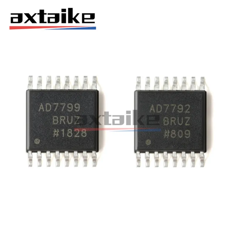 AD7792BRUZ AD7792BRUZ-REEL 16Bit AD7799BRUZ-REEL 24Bit TSSOP-16 Analog To Digital Converters ADC 2 Channel SD ADC PGA&REF IC SMD