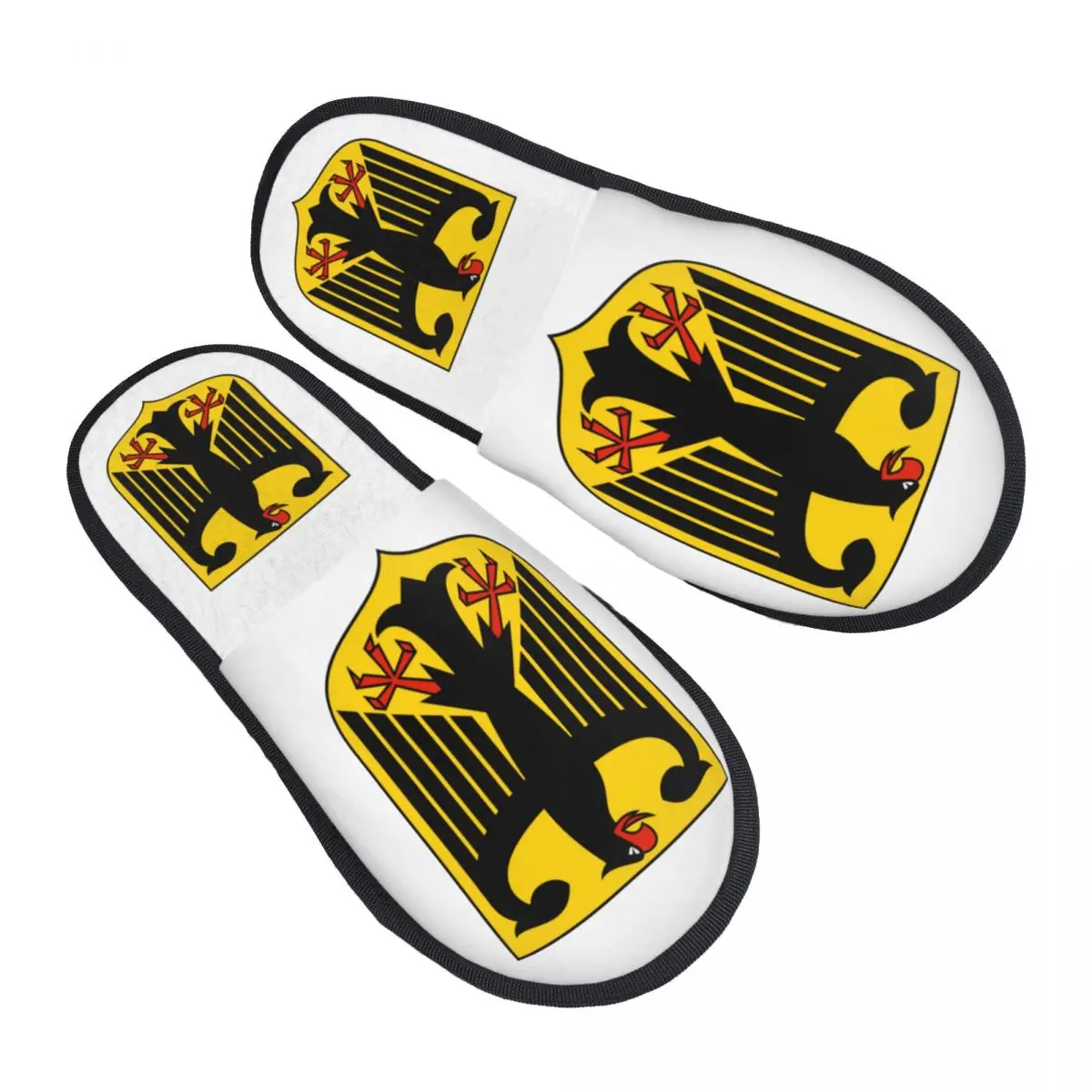 Custom Coat Of Arms Of Germany Comfort Scuff With Memory Foam Slippers Women German Flag Eagle Bedroom House Shoes