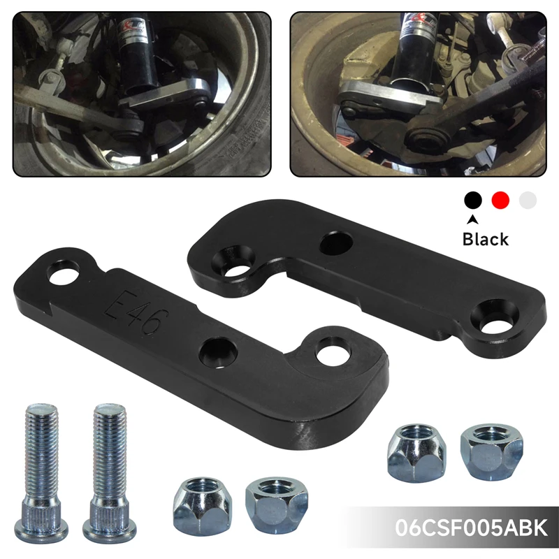 Adapter increasing turn angles about 25% -30% drift lock kit For BMW E46 Black / Red / Silver