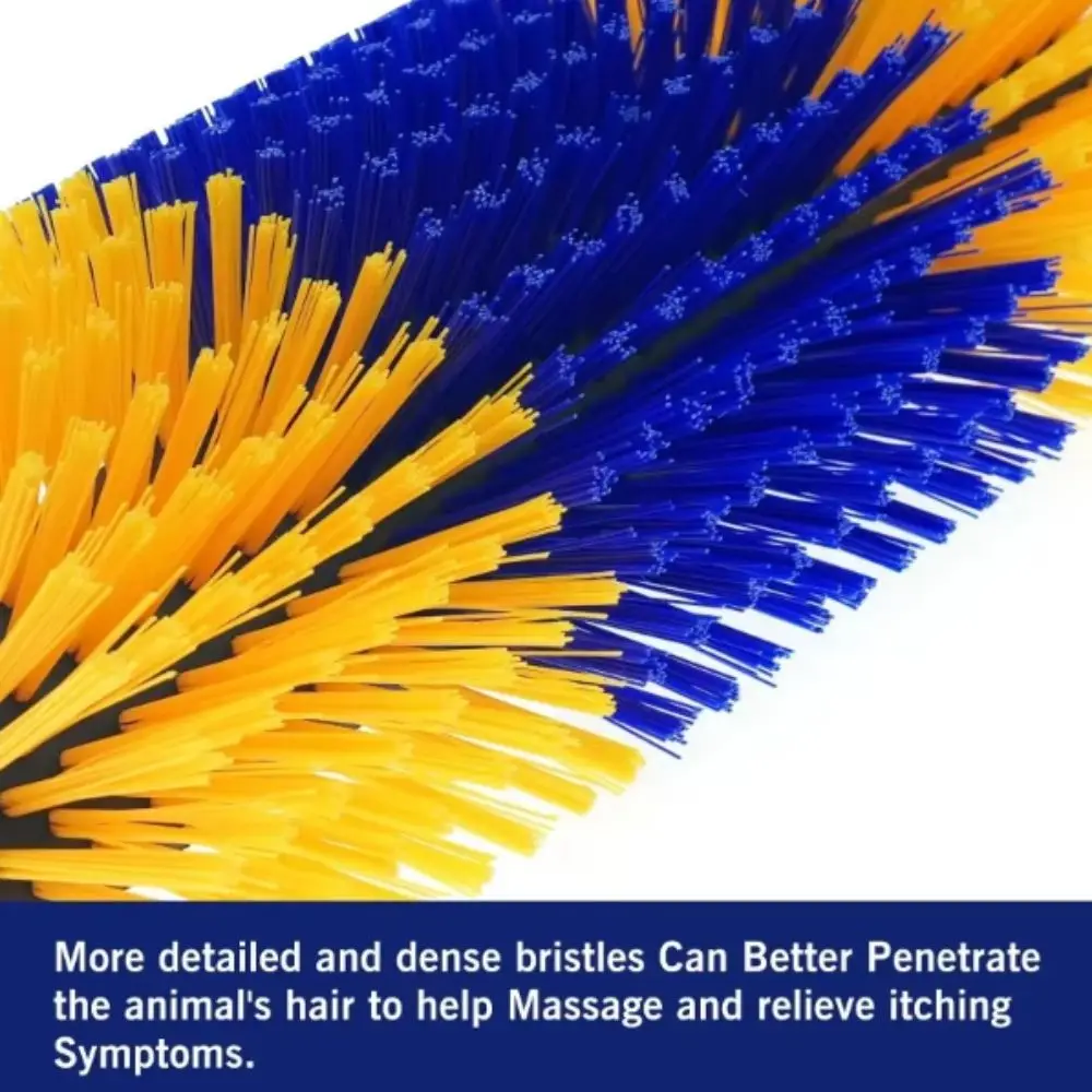 Deep Massage Livestock Grooming Brush Quick-Connect System Scratching Brush Massage Grooming Tool Cylinder Brush