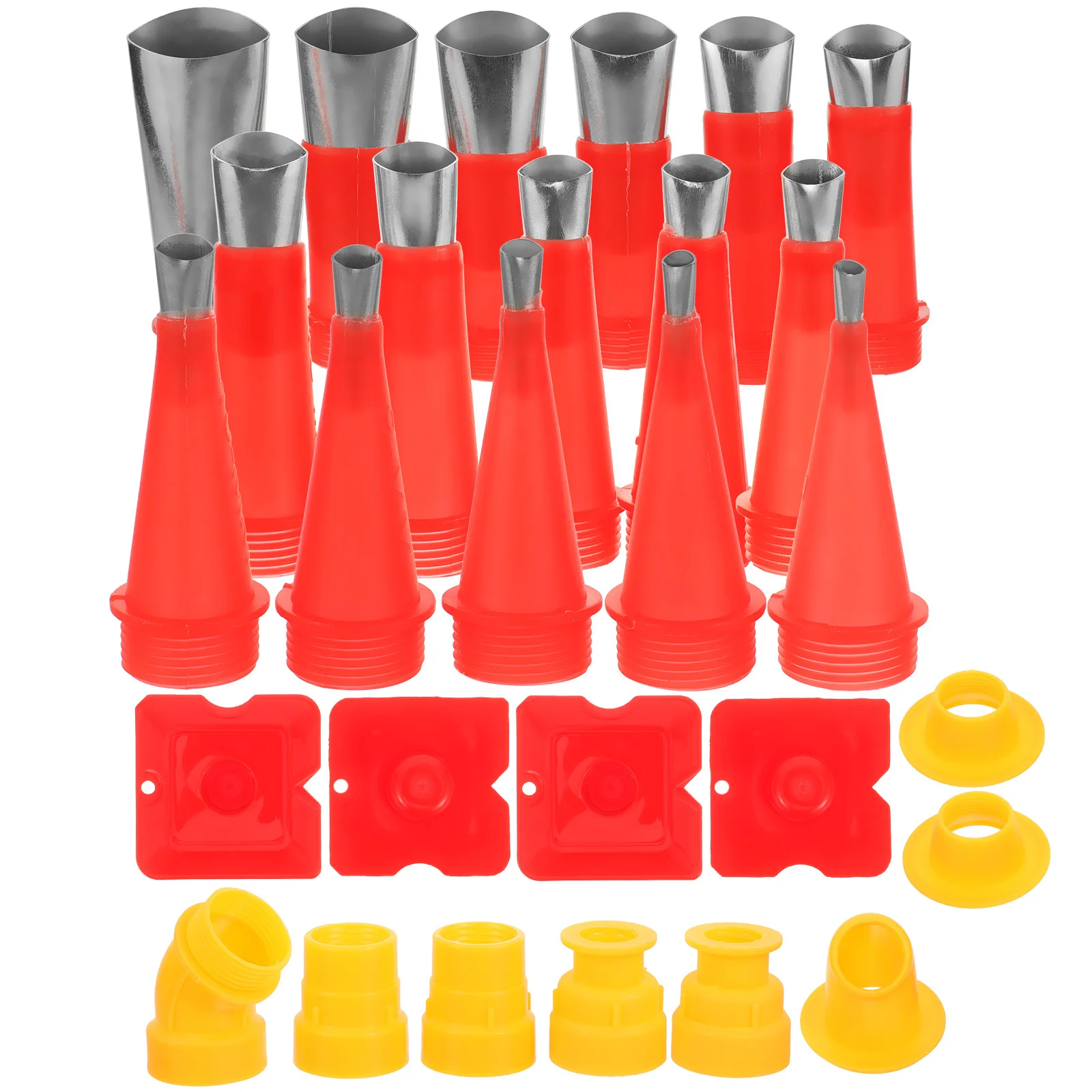 28 Stuks Caulking Tool Kit Duurzaam Roestvrij Staal Siliconen Caulking Nozzles Set Afwerking Tips Voor Raam Deur Afdichting Grout