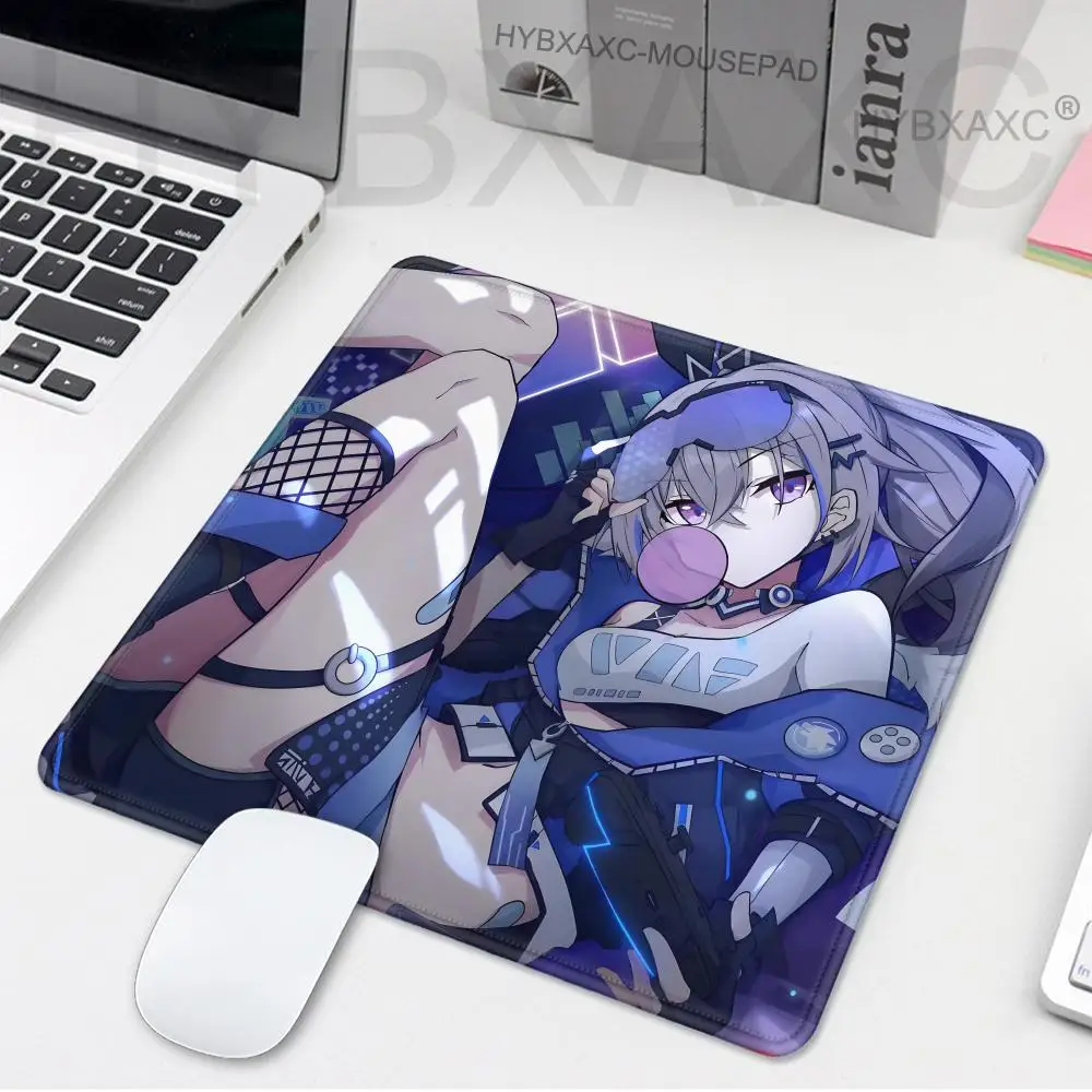 H-Honkai Star Rail Silver Wolf Gaming Mouse Pad XS Small Mousepad For PC Gamer Desktop Decoration Office Mouse Mat Deskmat Rug