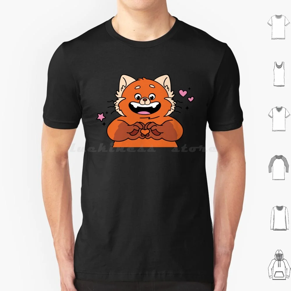 Turning Red Panda T Shirt Big Size 100% Cotton Turning Red Turning Red Trailer Turning Red 2022 Mei Lee Turning Red Meilin