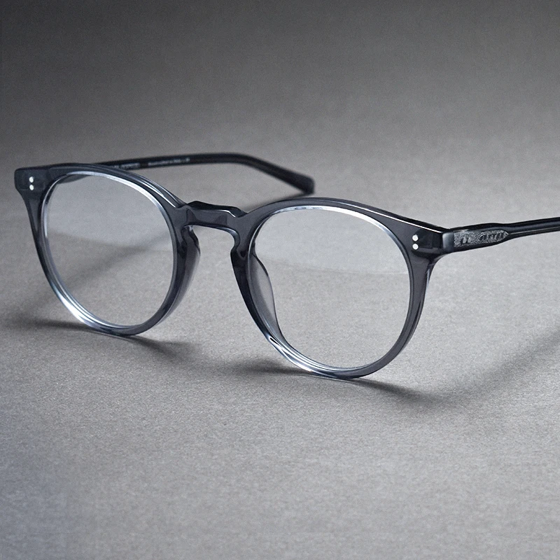 Handmade Brand Design Retro Round Glasses Frames Men Women Vintage Ultralight Oval Eyeglasses Women Top Quality Acetate Eyewear