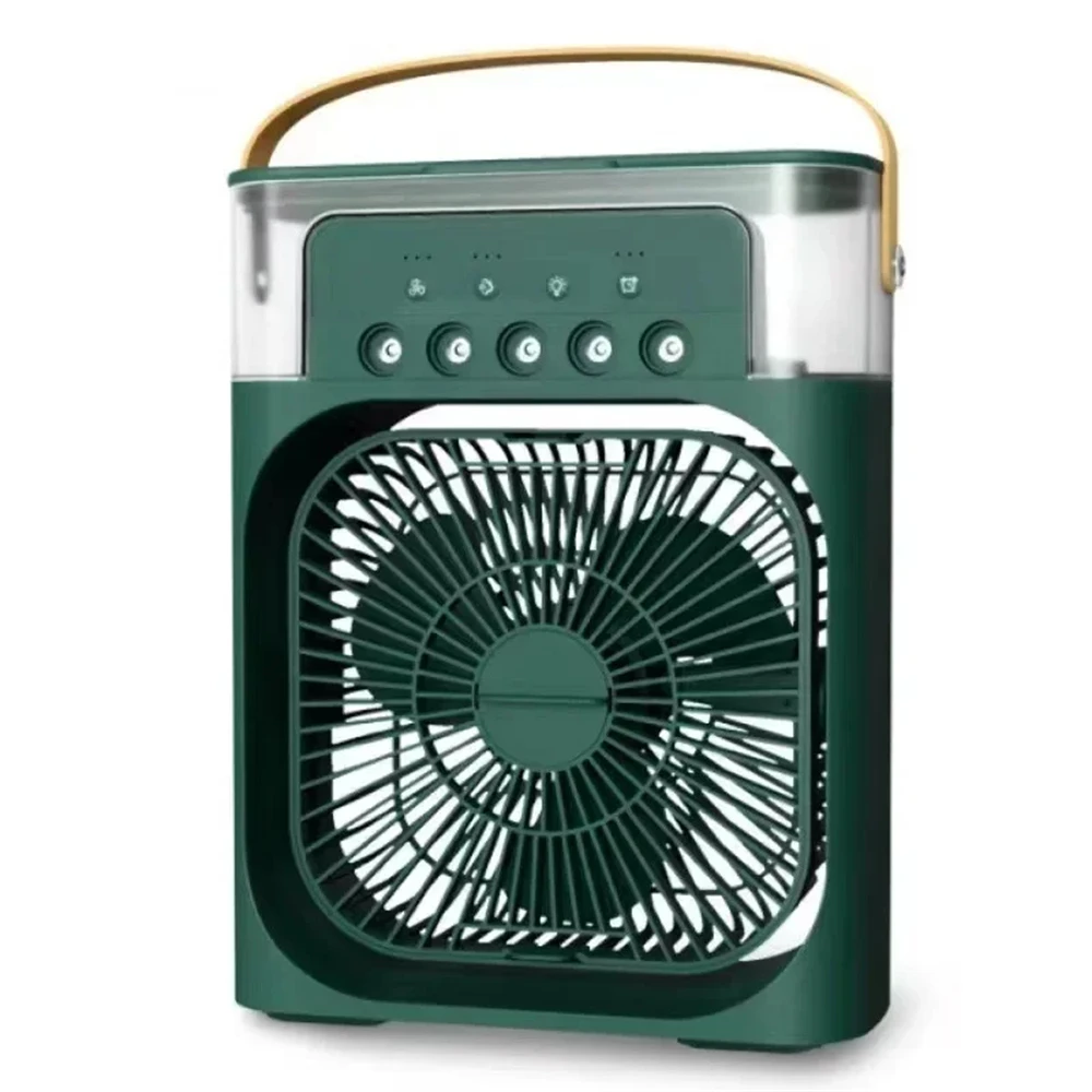 Multifunctional Desktop Fan LED Night Light Air Humidifier Silent Three Gear Adjustable  Air Cooler Household Office Cooling Fan image 5
