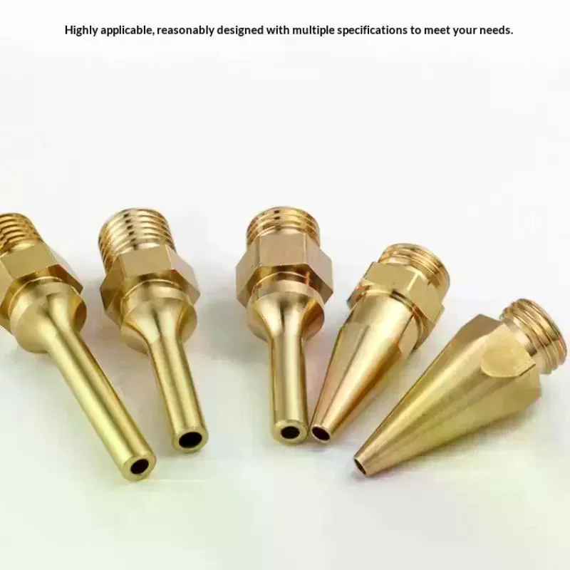 Brass Hot Melt Glue Gun Nozzles High Hardness Rust Free Replacement Parts for DIY Paper Crafts Home Equipment Repairs