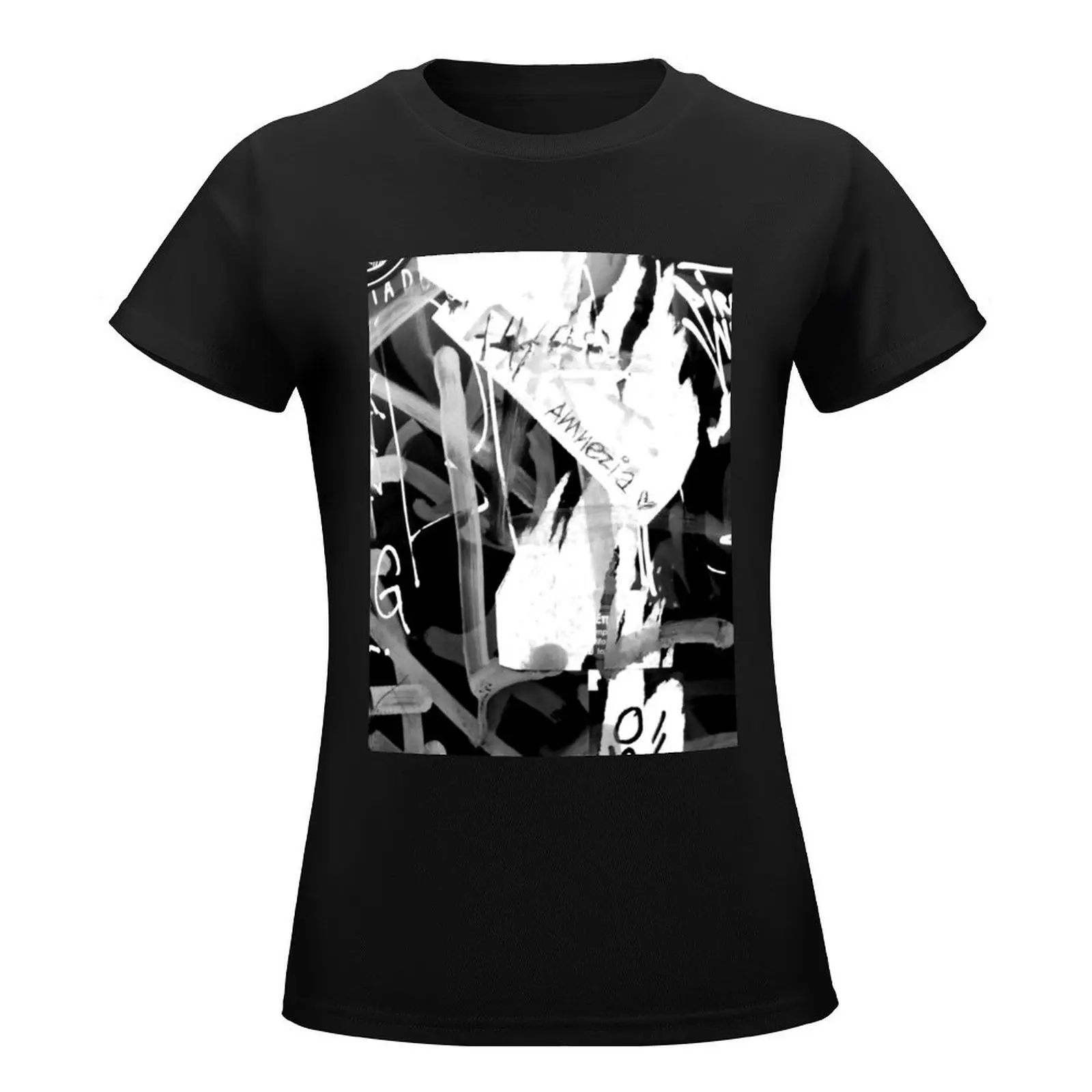 Punk goth style wall photo I took in a bar. Abstract photo manipulation T-Shirt sublime Woman clothing