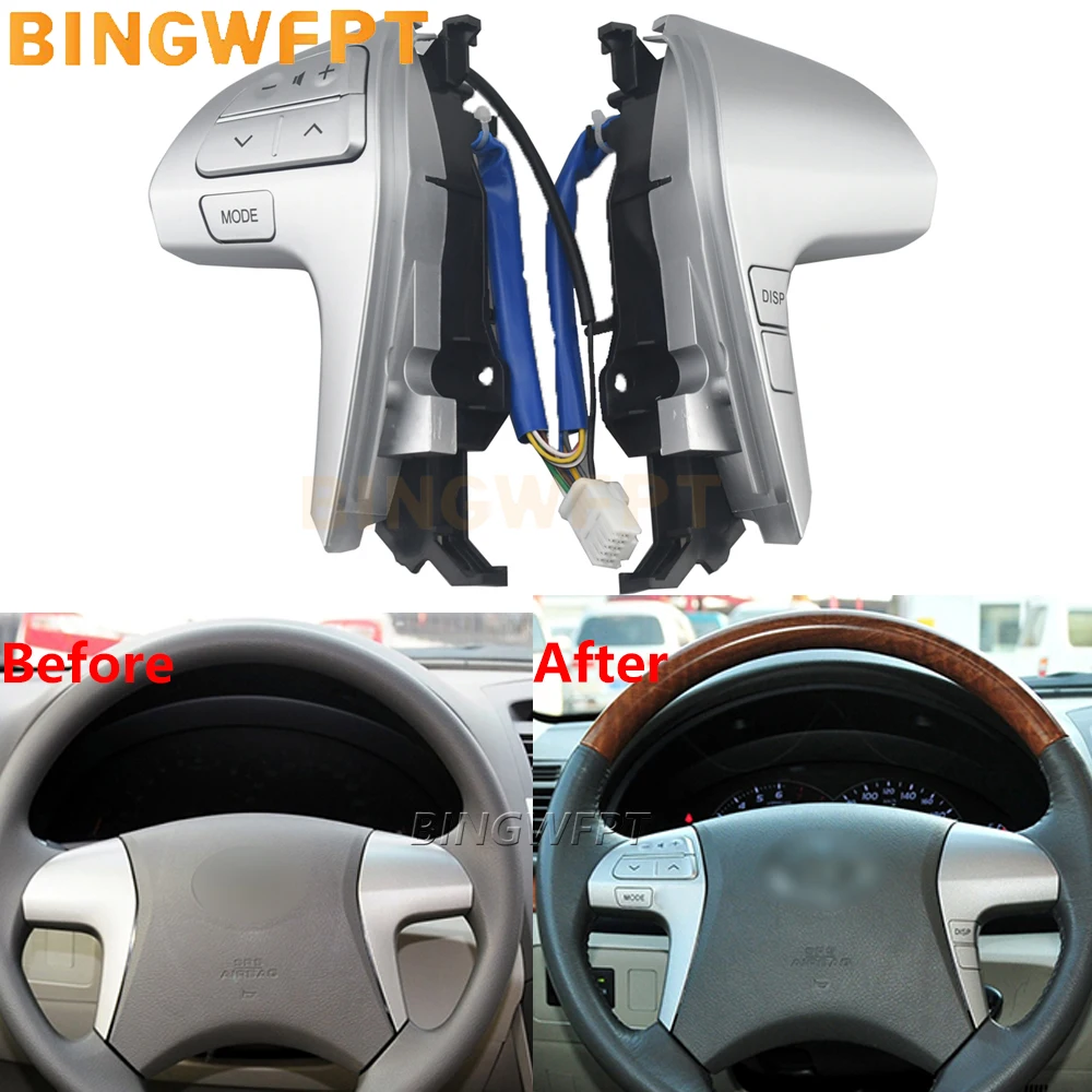

Car Steering Wheel Audio Control Button Switches For TOYOTA HILUX VIGO COROLLA CAMRY HIGHLANDER INNOVA 2006 2007 2008-2015