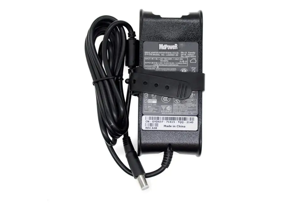 19.5V 3.34A AC Adapter 65W Sạc Dành Cho Dành Cho Laptop Dell Inspiron M101z-1120 1400 1420 14-3446/3449/3445/3443 14-3442 14-5442 14-5445